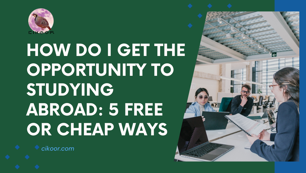 How Do I Get the Opportunity to Studying Abroad: 5 Free or Cheap Ways